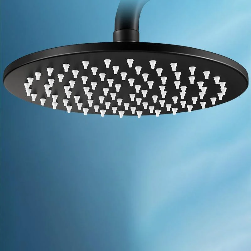 Contemporary Square Shower Head Combo with Handheld Shower Head -Bathlova