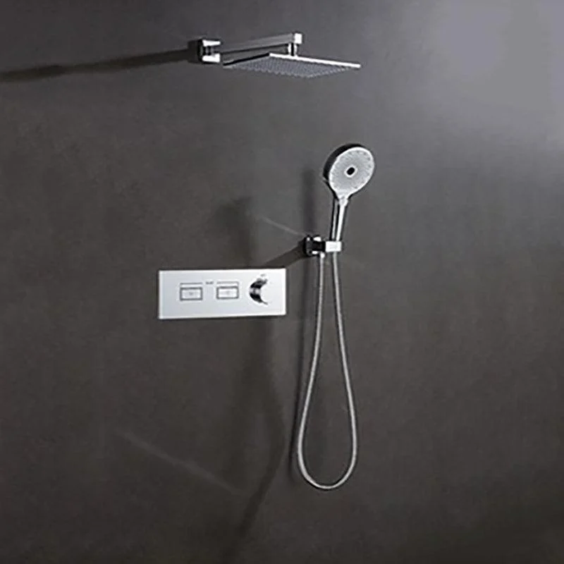 Contemporary Square Shower Trim Wall Mounted Shower Set for Bathroom -Bathlova