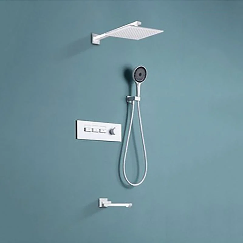 Contemporary Square Shower Trim Wall Mounted Shower Set for Bathroom -Bathlova