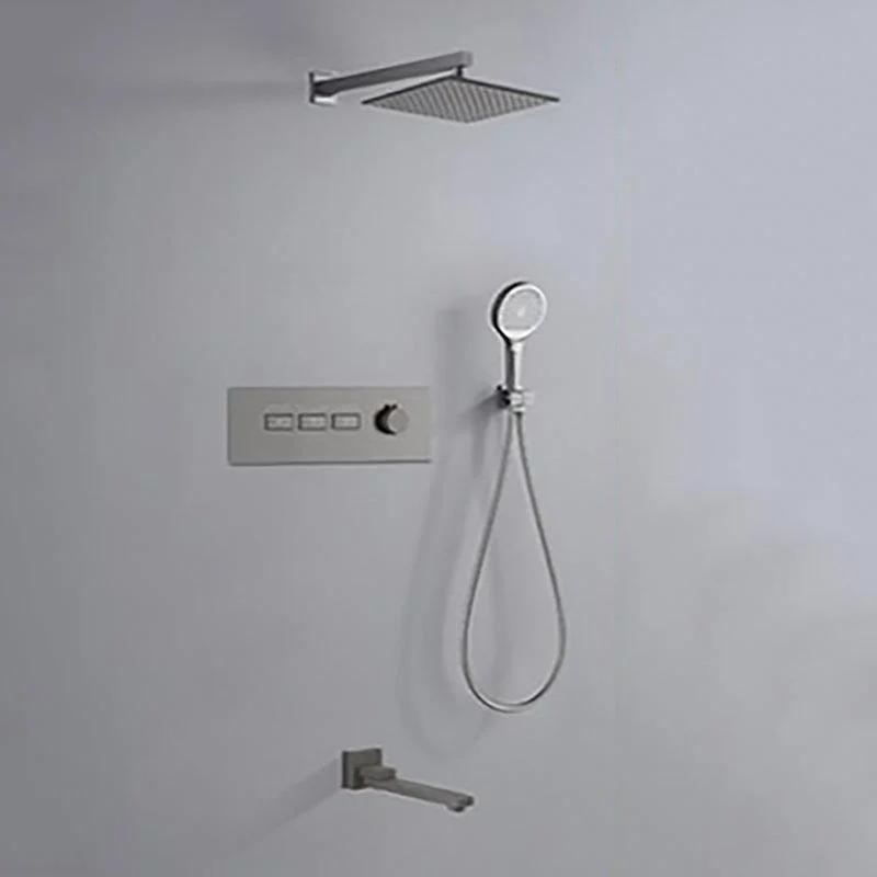 Contemporary Square Shower Trim Wall Mounted Shower Set for Bathroom -Bathlova