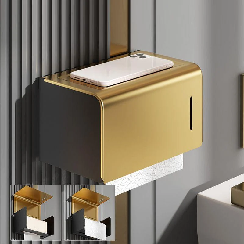 Contemporary Stainless Bathroom Accessory As Individual Or As a Set in Black and Gold -Bathlova