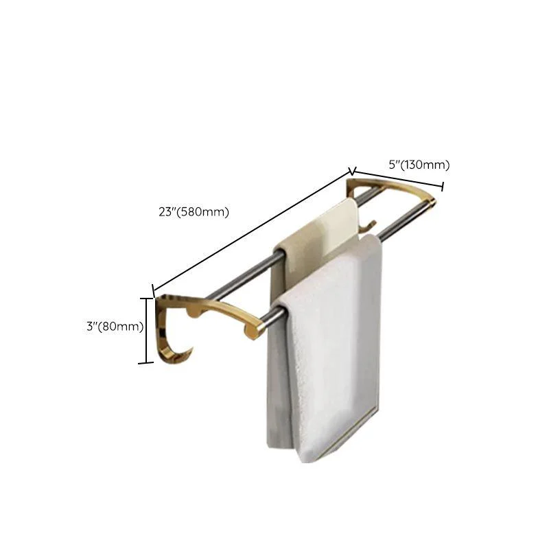 Contemporary Stainless Bathroom Accessory As Individual Or As a Set in Black and Gold -Bathlova