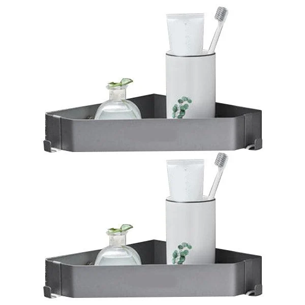 Contemporary Stainless Steel Bath Shelf 2-Piece Bathroom Accessory Set -Bathlova