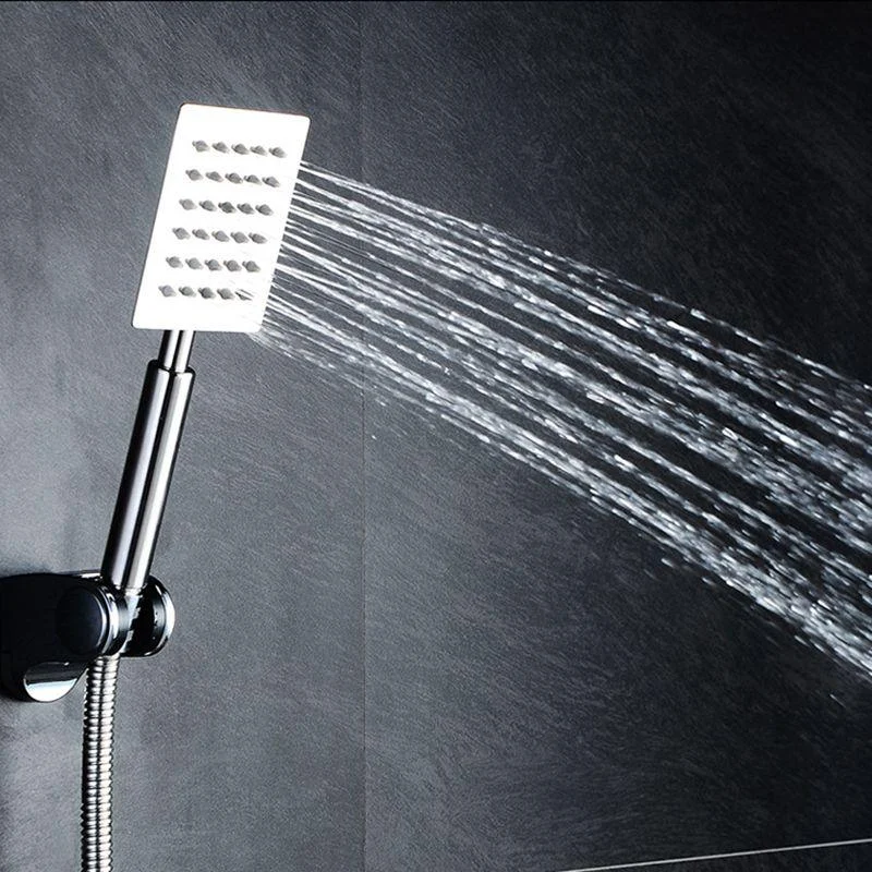 Contemporary Stainless Steel Hand Shower Self-Cleaning Showerhead -Bathlova