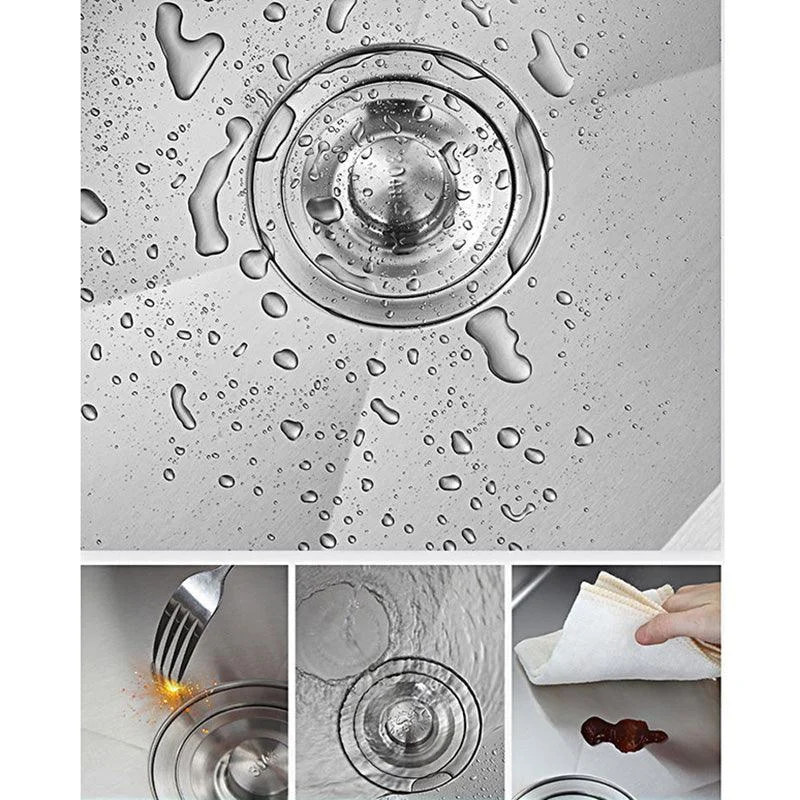 Contemporary Stainless Steel Kitchen Sink with Tap Single Bowl Sink -Bathlova