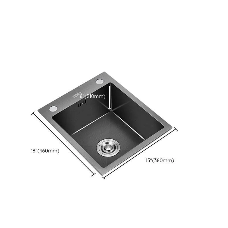 Contemporary Stainless Steel Sink 2 Holes Drop-In Kitchen Sink -Bathlova