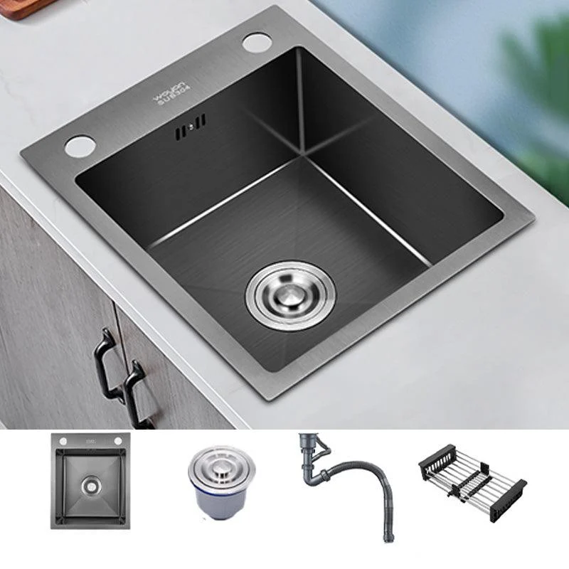 Contemporary Stainless Steel Sink 2 Holes Drop-In Kitchen Sink -Bathlova