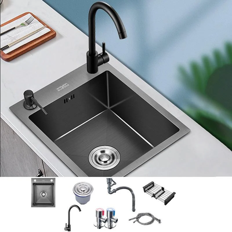 Contemporary Stainless Steel Sink 2 Holes Drop-In Kitchen Sink -Bathlova