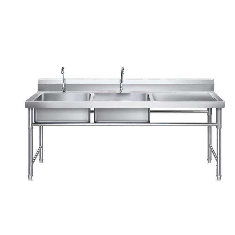 Contemporary Stainless Steel Sink with Strainer Drop-In Kitchen Sink -Bathlova