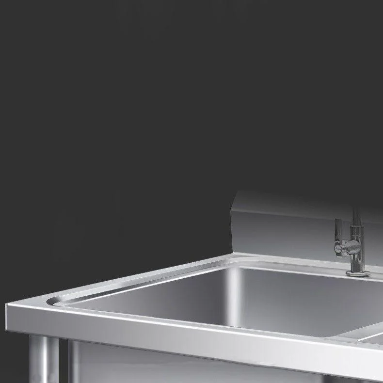 Contemporary Stainless Steel Sink with Strainer Drop-In Kitchen Sink -Bathlova