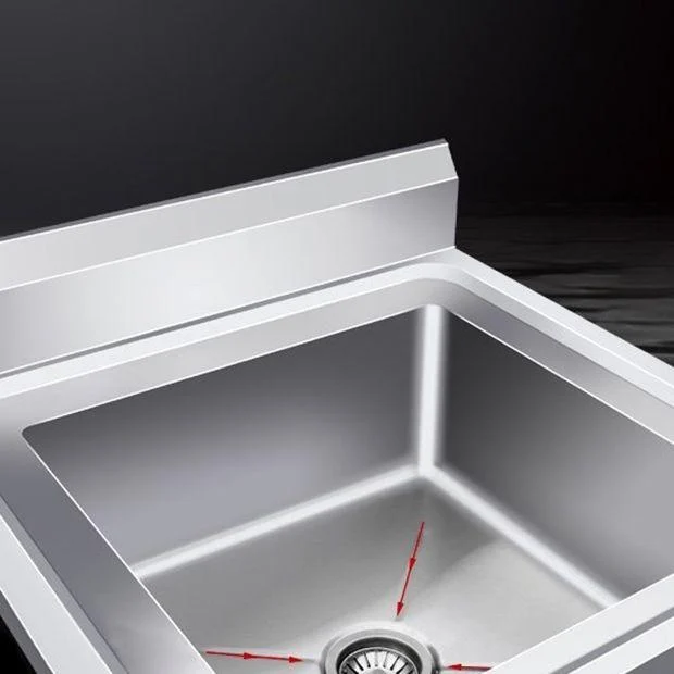 Contemporary Stainless Steel Sink with Strainer Drop-In Kitchen Sink -Bathlova