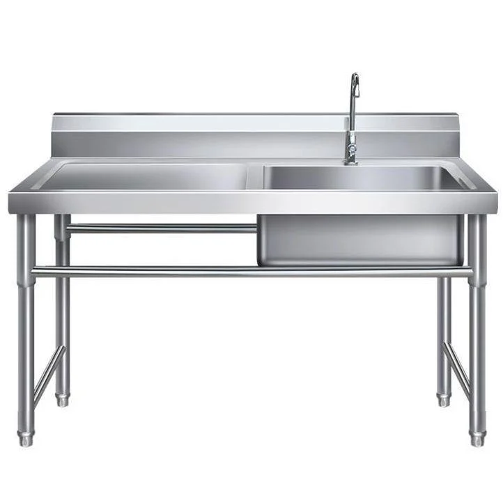 Contemporary Stainless Steel Sink with Strainer Drop-In Kitchen Sink -Bathlova