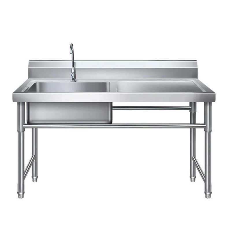 Contemporary Stainless Steel Sink with Strainer Drop-In Kitchen Sink -Bathlova