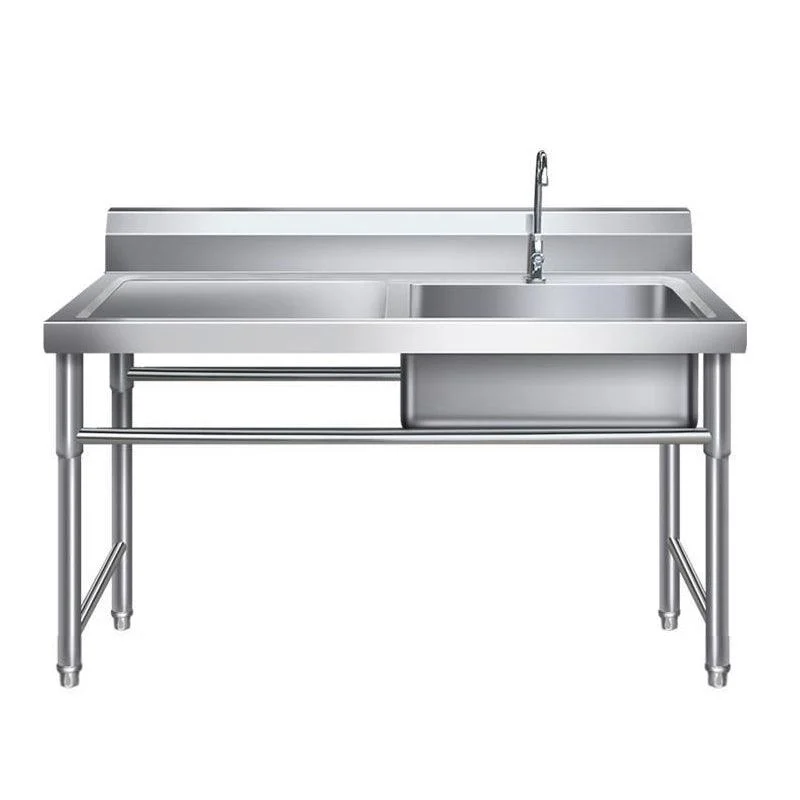 Contemporary Stainless Steel Sink with Strainer Drop-In Kitchen Sink -Bathlova