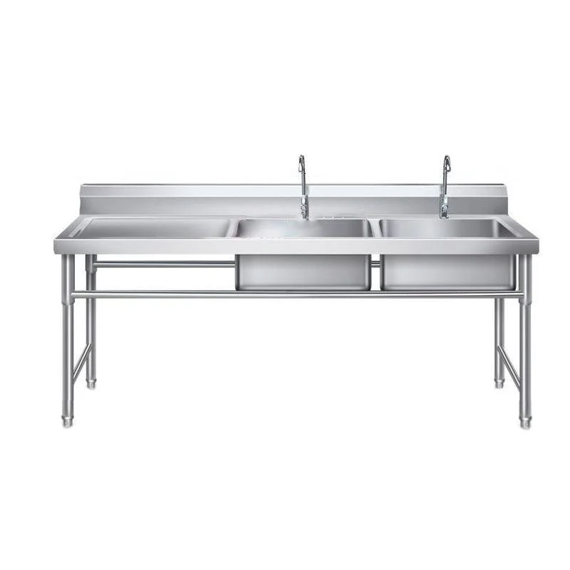 Contemporary Stainless Steel Sink with Strainer Drop-In Kitchen Sink -Bathlova