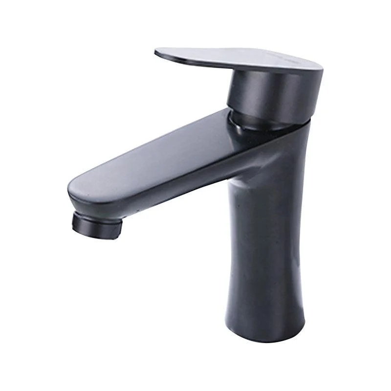 Contemporary Stainless Steel Vessel Tap Lever Handles Low Arc Vessel Tap -Bathlova