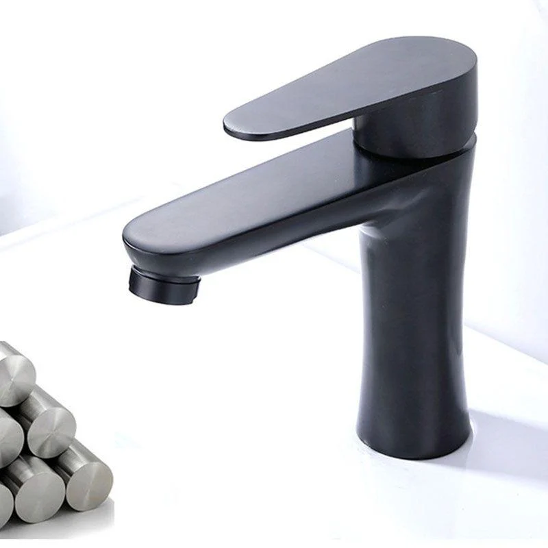 Contemporary Stainless Steel Vessel Tap Lever Handles Low Arc Vessel Tap -Bathlova