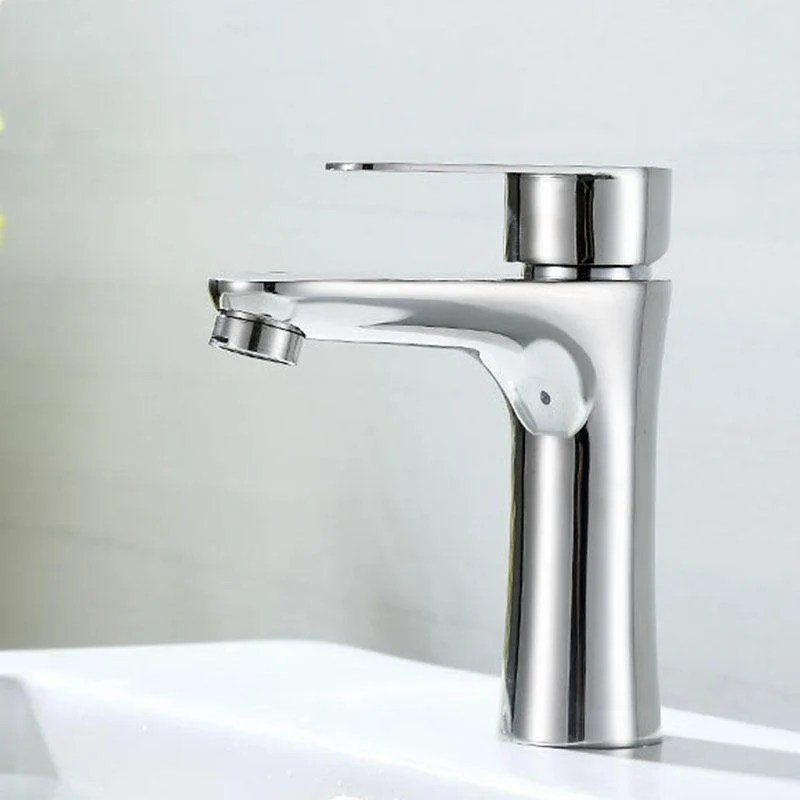 Contemporary Stainless Steel Vessel Tap Lever Handles Low Arc Vessel Tap -Bathlova