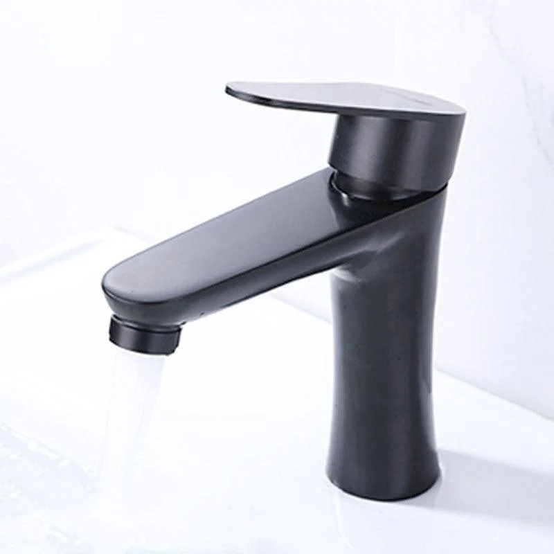 Contemporary Stainless Steel Vessel Tap Lever Handles Low Arc Vessel Tap -Bathlova