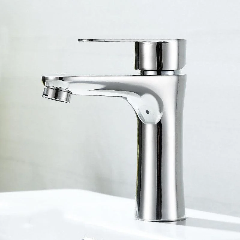 Contemporary Stainless Steel Vessel Tap Lever Handles Low Arc Vessel Tap -Bathlova