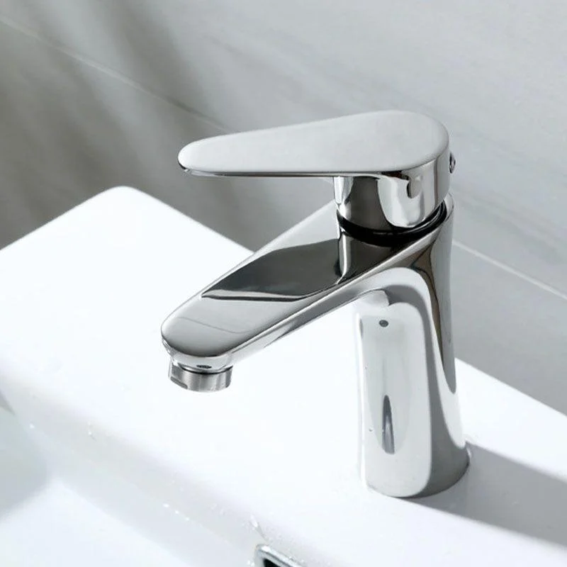 Contemporary Stainless Steel Vessel Tap Lever Handles Low Arc Vessel Tap -Bathlova