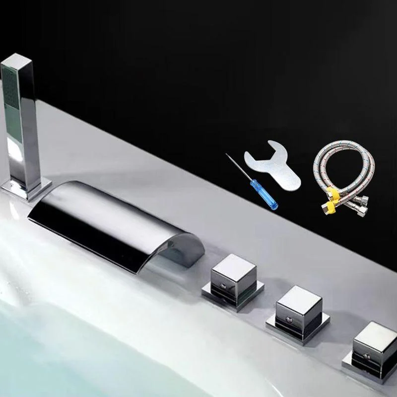 Contemporary Style Bathroom Tap Metal Deck Mounted Bathroom Tap -Bathlova