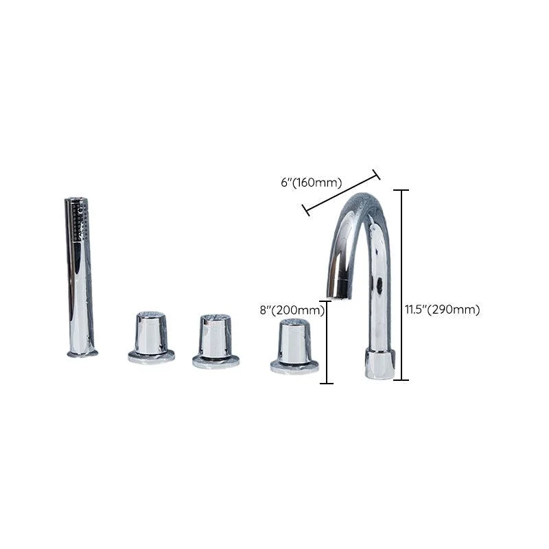 Contemporary Style Bathroom Tap Metal Deck Mounted Bathroom Tap -Bathlova