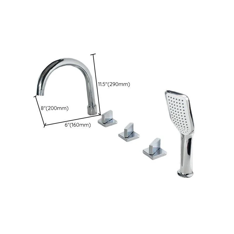 Contemporary Style Bathroom Tap Metal Deck Mounted Bathroom Tap -Bathlova