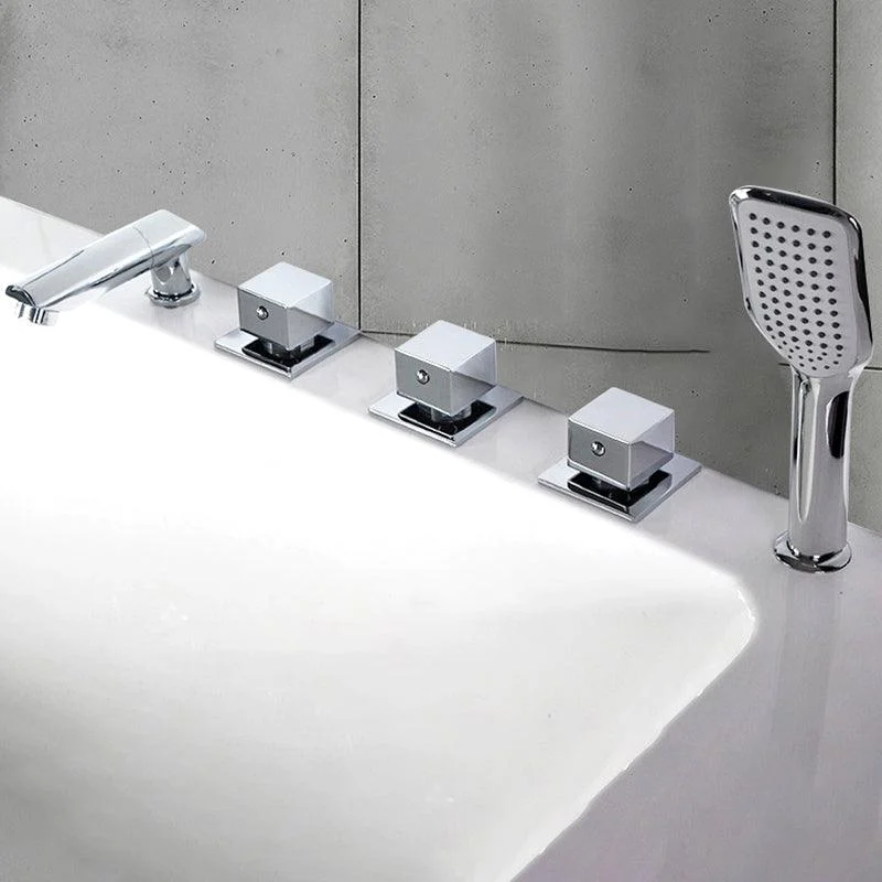 Contemporary Style Bathroom Tap Metal Deck Mounted Bathroom Tap -Bathlova