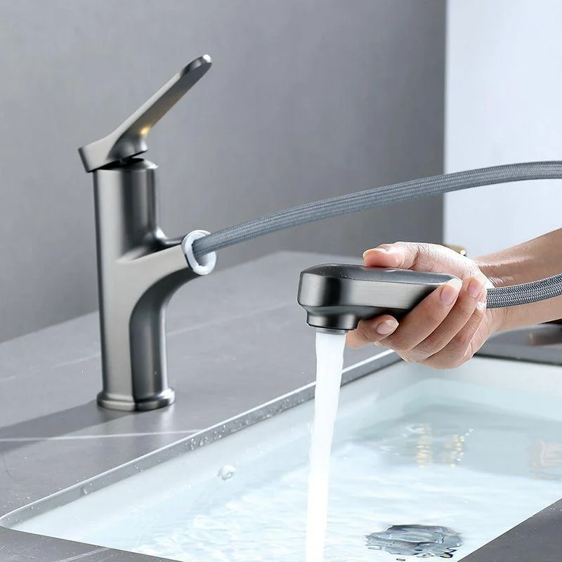 Contemporary Style Centerset Taps Bathroom Taps with Lever Handle -Bathlova