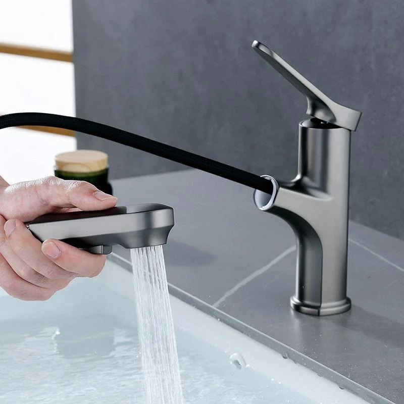 Contemporary Style Centerset Taps Bathroom Taps with Lever Handle -Bathlova