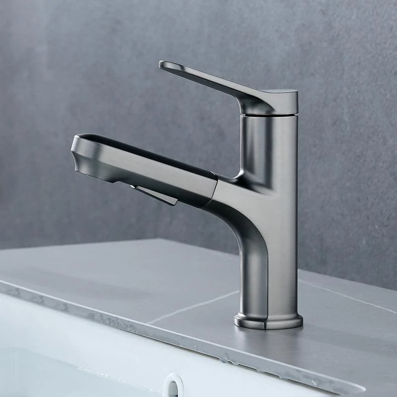 Contemporary Style Centerset Taps Bathroom Taps with Lever Handle -Bathlova