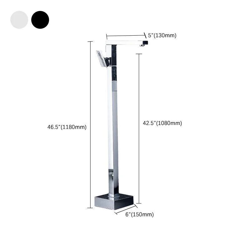 Contemporary Style Freestanding Bathtub Tap Floor Mounted Freestanding Tub Filler -Bathlova