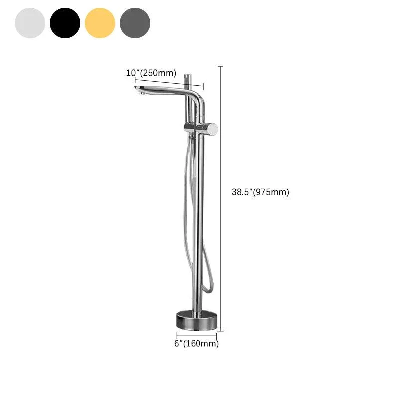 Contemporary Style Freestanding Tap Copper Floor Mounted Freestanding Tap -Bathlova