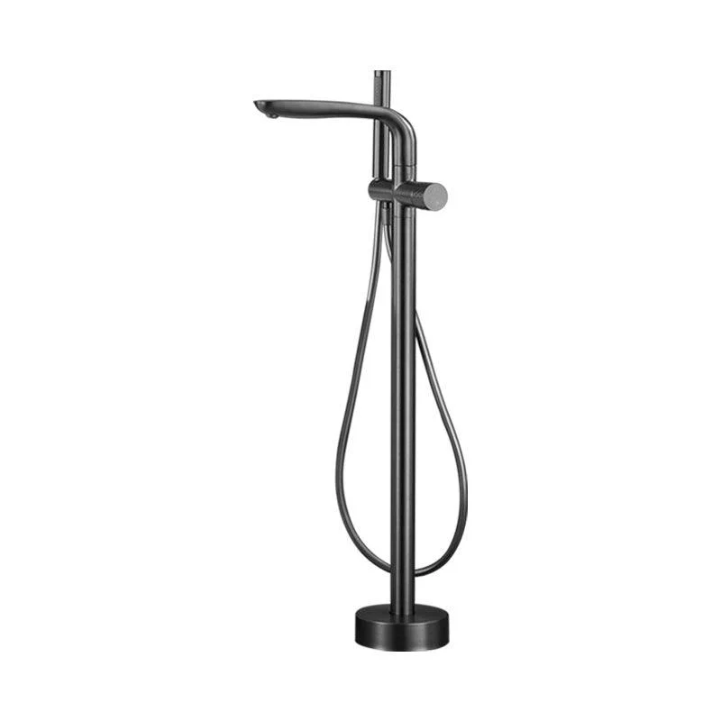 Contemporary Style Freestanding Tap Copper Floor Mounted Freestanding Tap -Bathlova