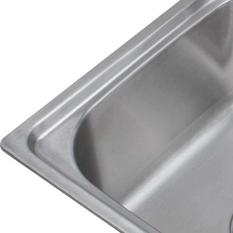 Contemporary Style Kitchen Double Sink Stainless Steel Drop-In Kitchen Sink -Bathlova