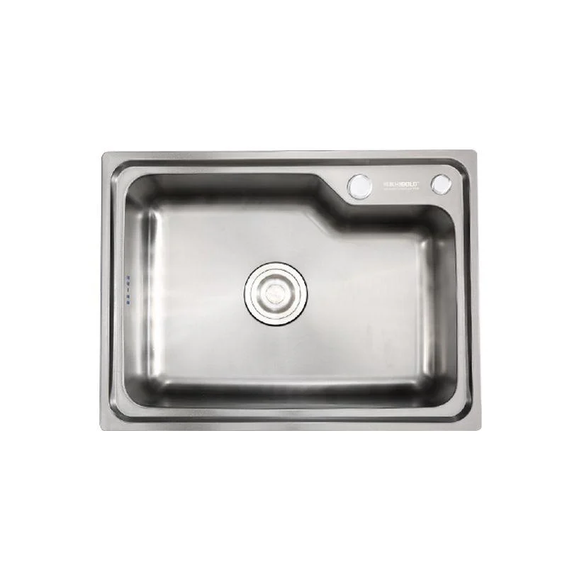 Contemporary Style Kitchen Sink Dirt Resistant Drop-In Kitchen Sink with Drain Assembly -Bathlova