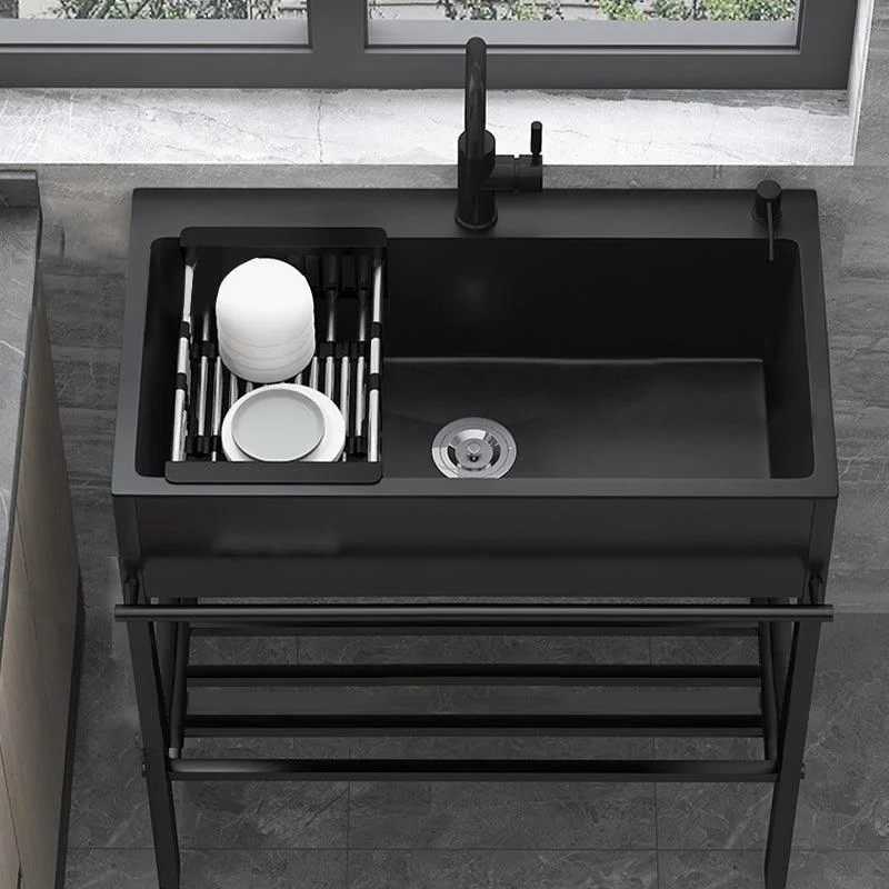 Contemporary Style Kitchen Sink Drop-In Noise-cancelling Design Kitchen Sink with Frame -Bathlova