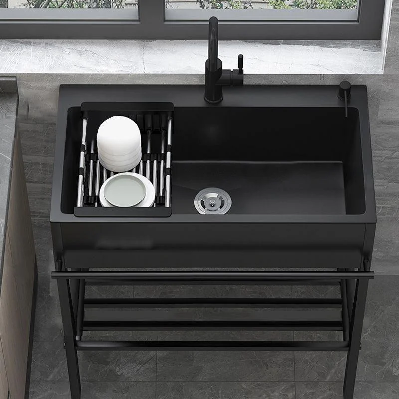 Contemporary Style Kitchen Sink Drop-In Noise-cancelling Design Kitchen Sink with Frame -Bathlova