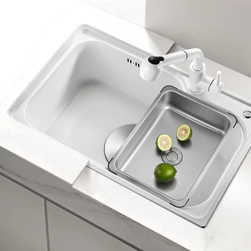 Contemporary Style Kitchen Sink Kitchen Sink with Basket Strainer -Bathlova