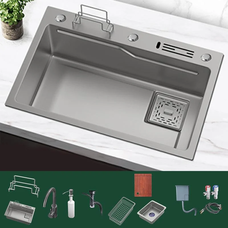 Contemporary Style Kitchen Sink Kitchen Sink with Soap Dispenser -Bathlova