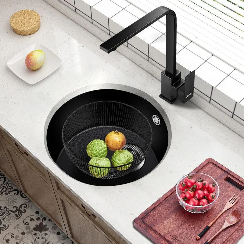 Contemporary Style Kitchen Sink Quartz Single Bowl Kitchen Sink -Bathlova