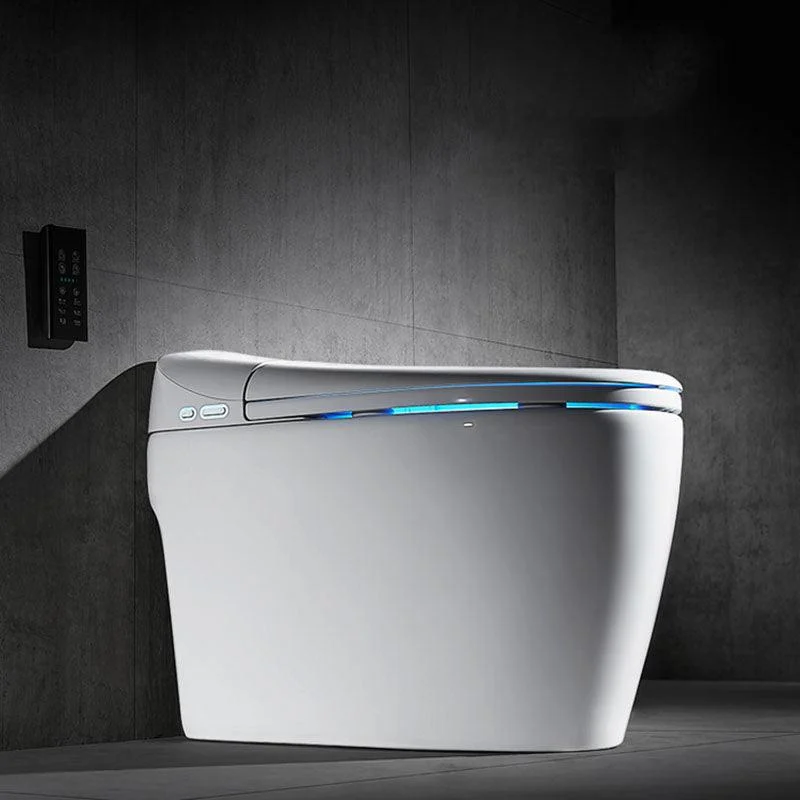 Electronic Toilet Elongated Floor Standing Bidet with Warm Air Dryer -Bathlova