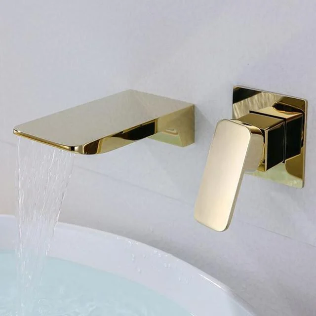 Elegant Waterfall Tap Wall Mounted Durable Brass Material -Bathlova