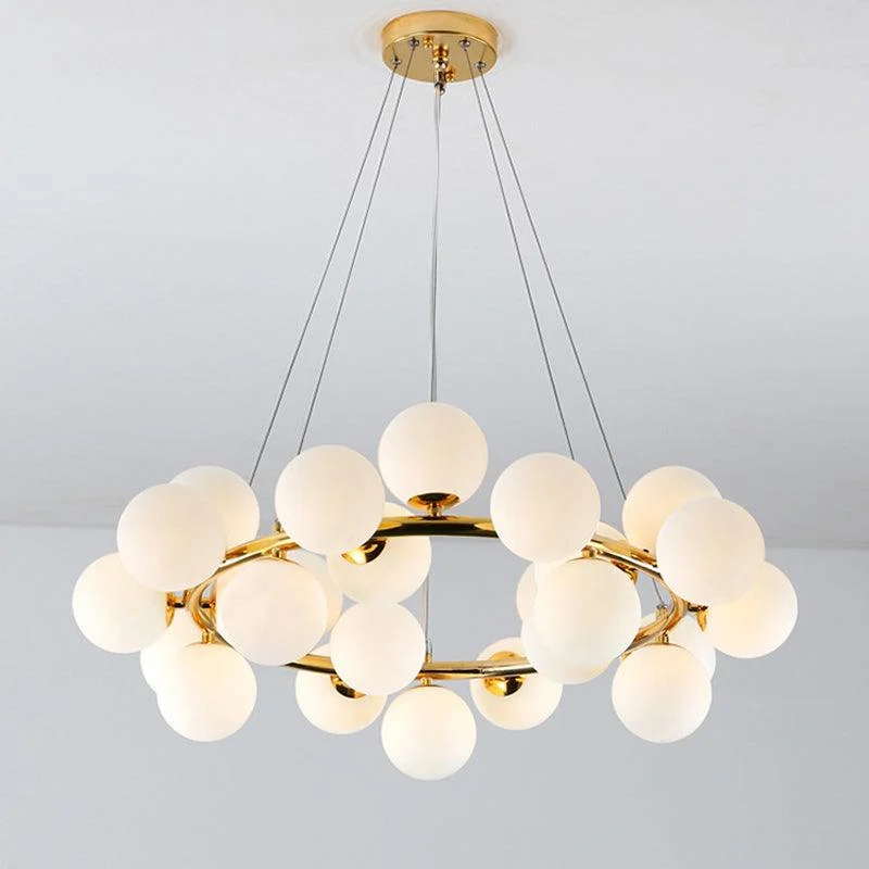 Elena - Modern Glass Globe Chandelier -Bathlova