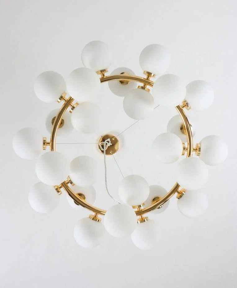 Elena - Modern Glass Globe Chandelier -Bathlova