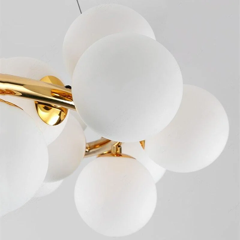 Elena - Modern Glass Globe Chandelier -Bathlova