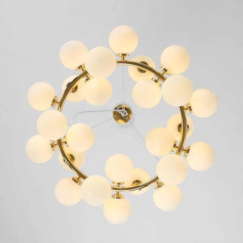 Elena - Modern Glass Globe Chandelier -Bathlova