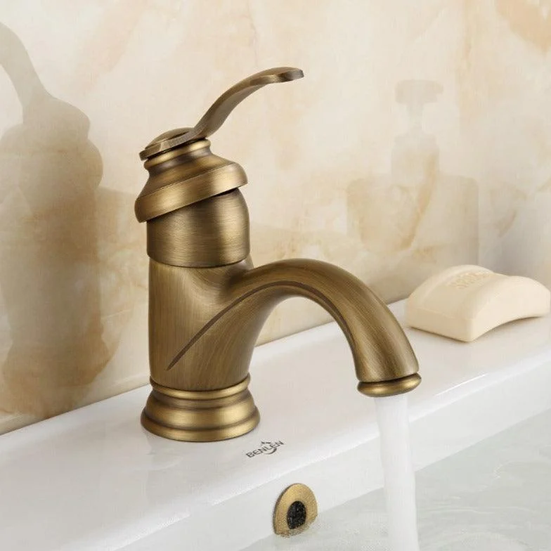 Elijah - Rustic Brass Bathroom Tap -Bathlova