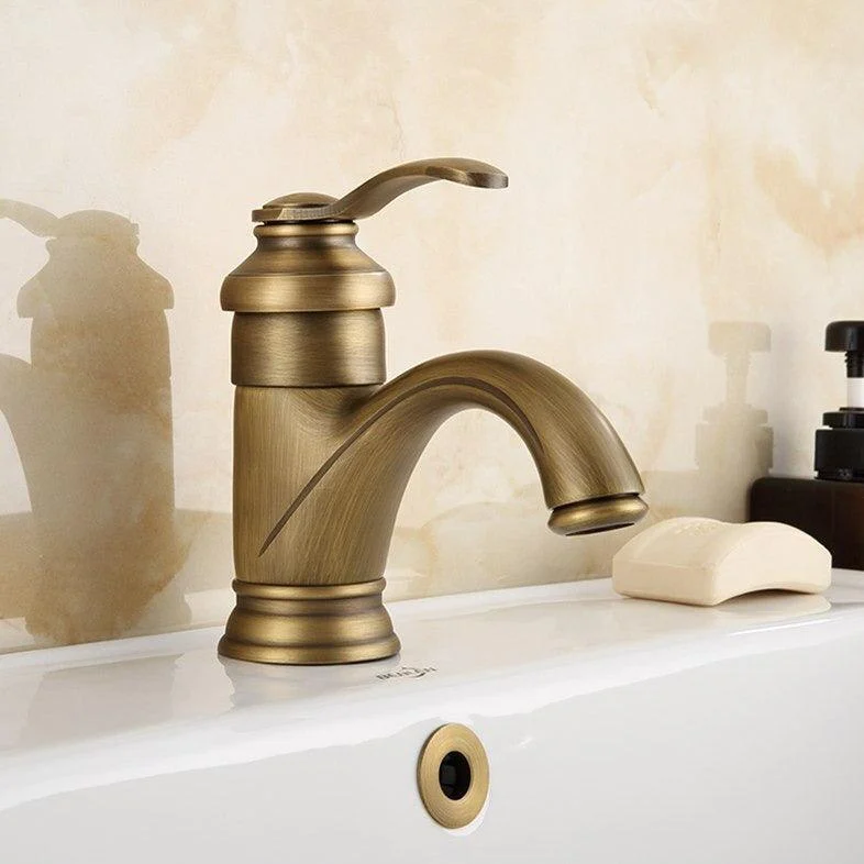 Elijah - Rustic Brass Bathroom Tap -Bathlova